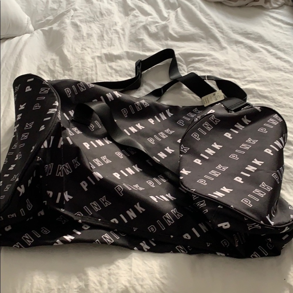 Pink Black Gymbag